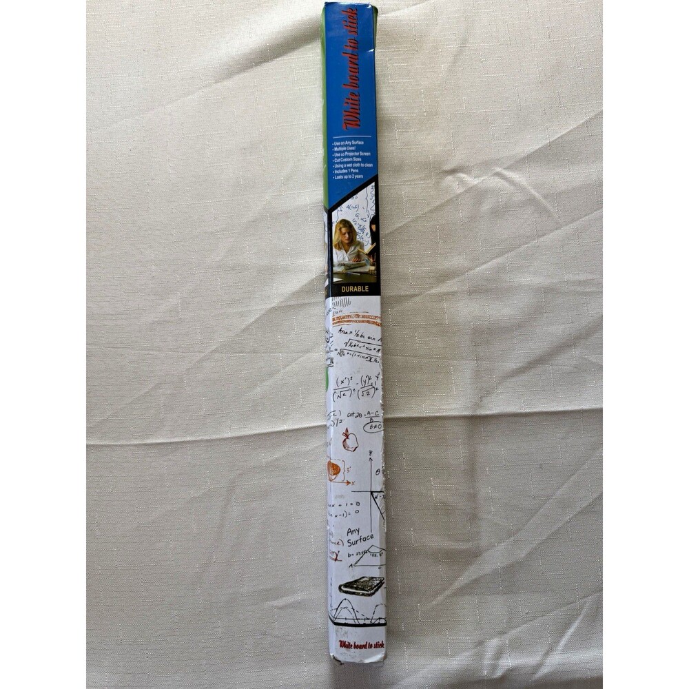World Map Poster Dry Erase Reusable Educational Peel & Stick Write-On Board